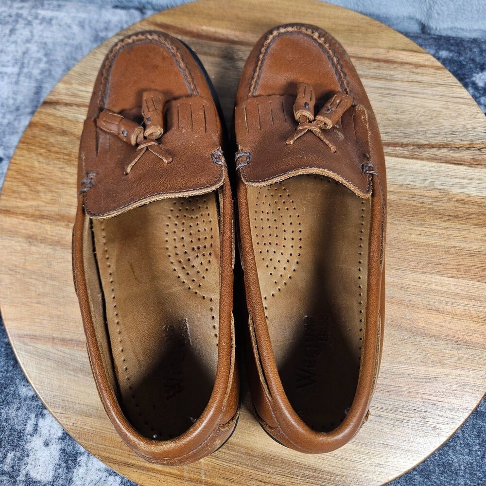 GH Bass Weejuns Marietta II Loafer Women Size 7 Brown Leather Tassel Kiltie Shoe - Picture 7 of 12